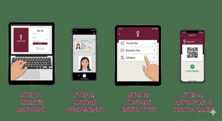 Step by step guide to applying through Hayya 