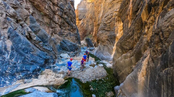 Canyoning in Snake Canyon,