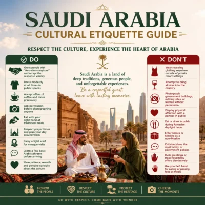 Cultural Etiquette Tips for Tourists Visiting Saudi Arabia