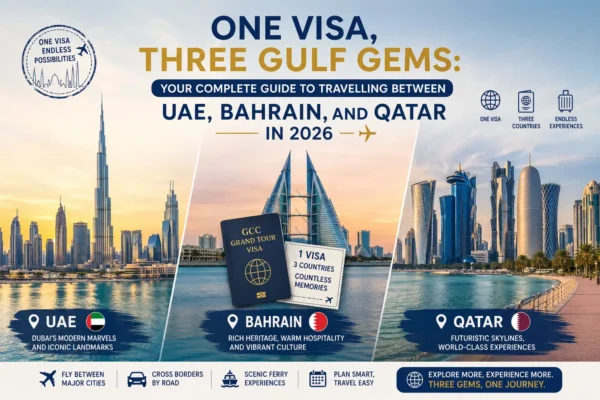 How to travel between UAE Bahrain and Qatar on one visa 2026
