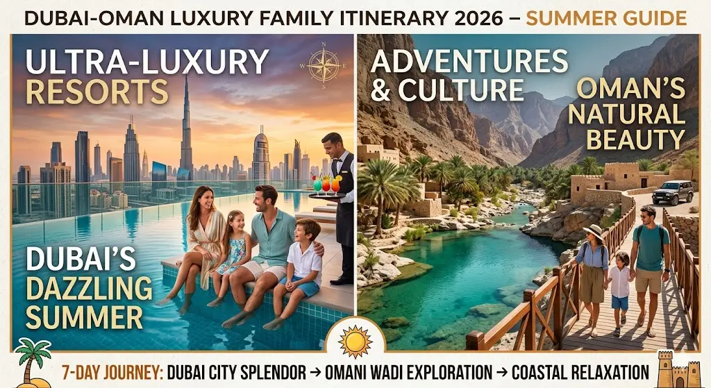 Dubai-Oman Luxury Family Itinerary 2026 – Summer Guide