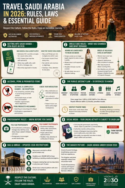 Saudi Arabia New Tourist Rules and Regulations 2026