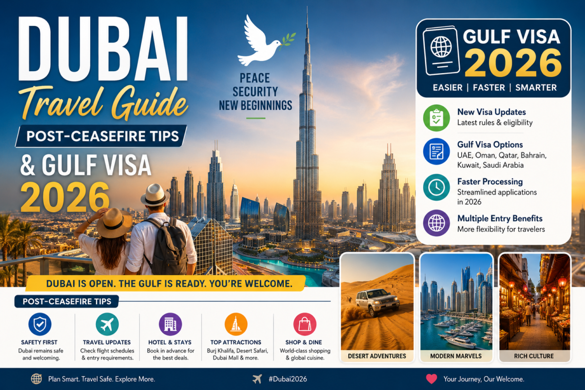 Dubai Travel Guide: Post-Ceasefire Tips & Gulf Visa 2026